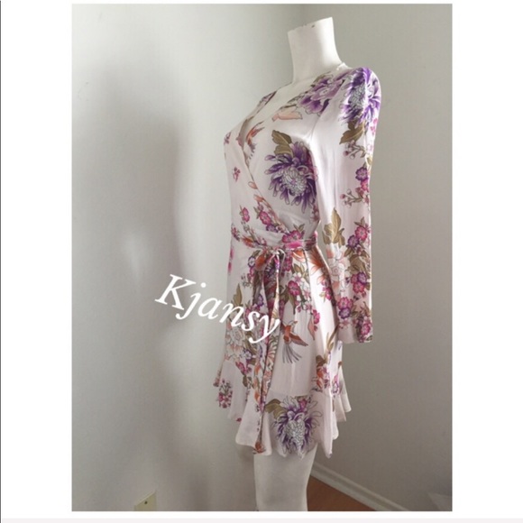 Martina Floral Wrap Mini Dress - Picture 8 of 8